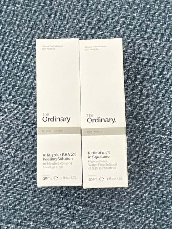 The Ordinary Other - The Ordinary AHA 30% + BHA 2% Peeling Solution and Retinol 0.5% in Squalane Duo